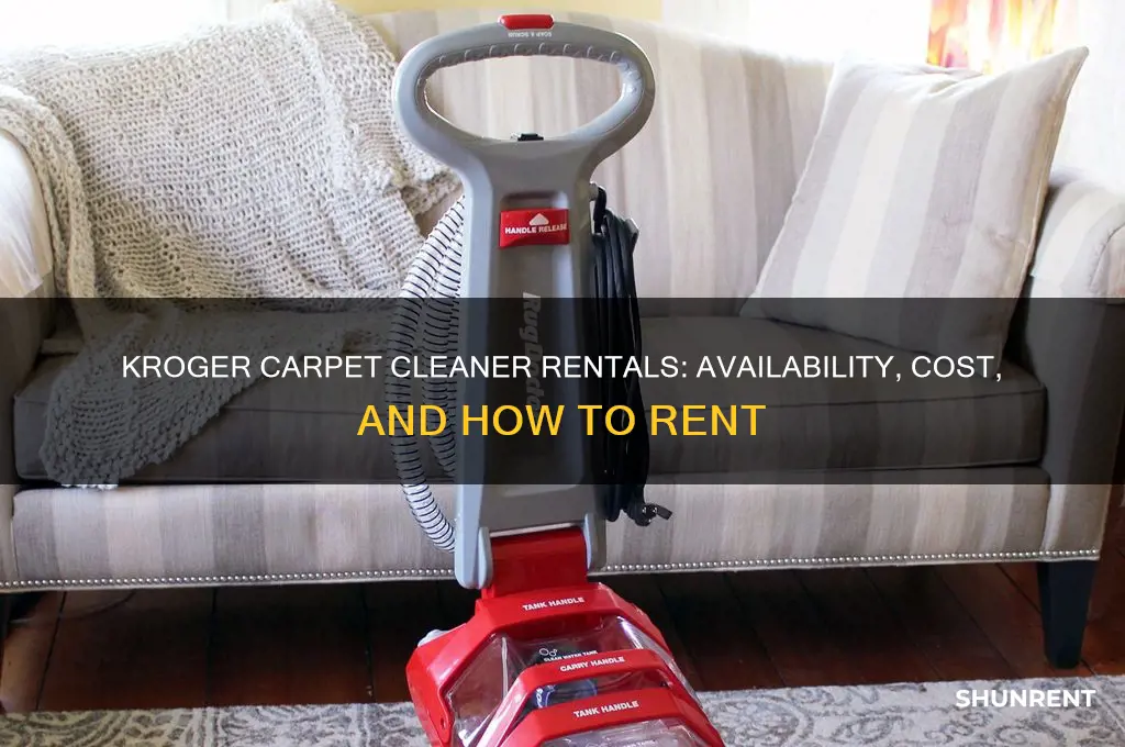 does kroger have carpet cleaners to rent