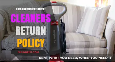 Kroger's Carpet Cleaner Rental Return Policy: What You Need to Know