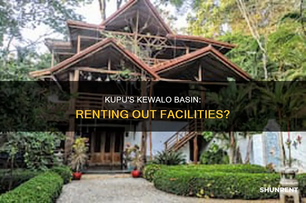 does kupu rent out its facilities in kewalo basin