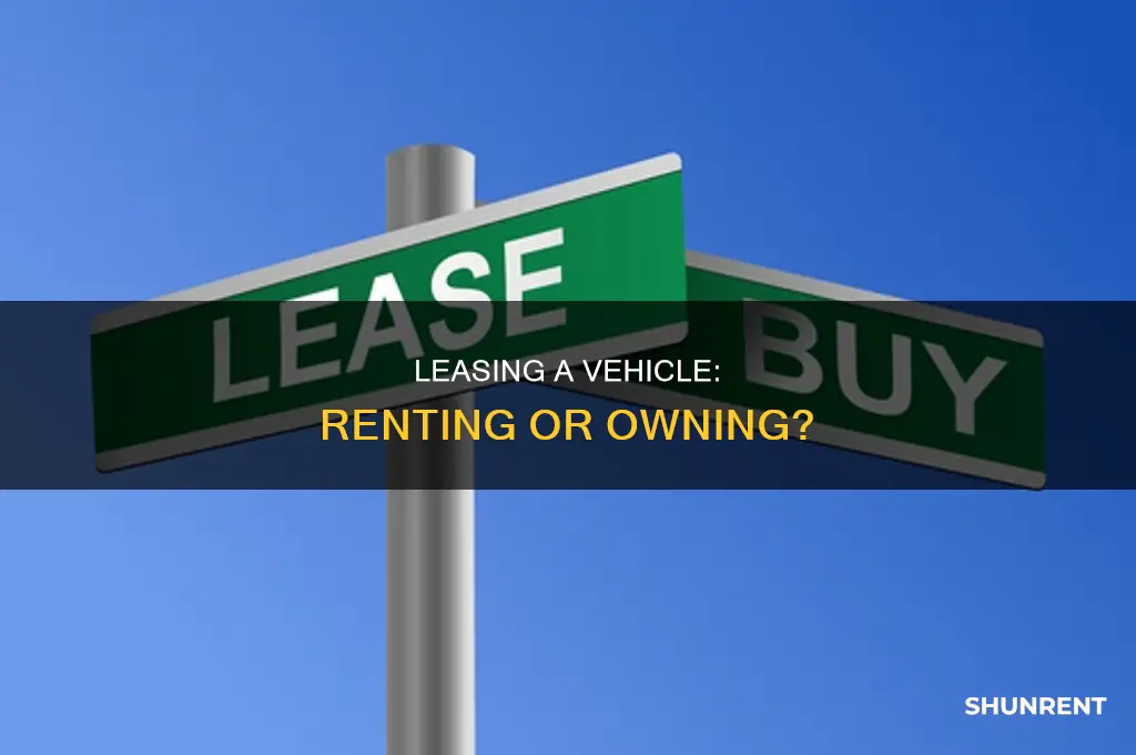 does leasing a vehicle mean you rent it