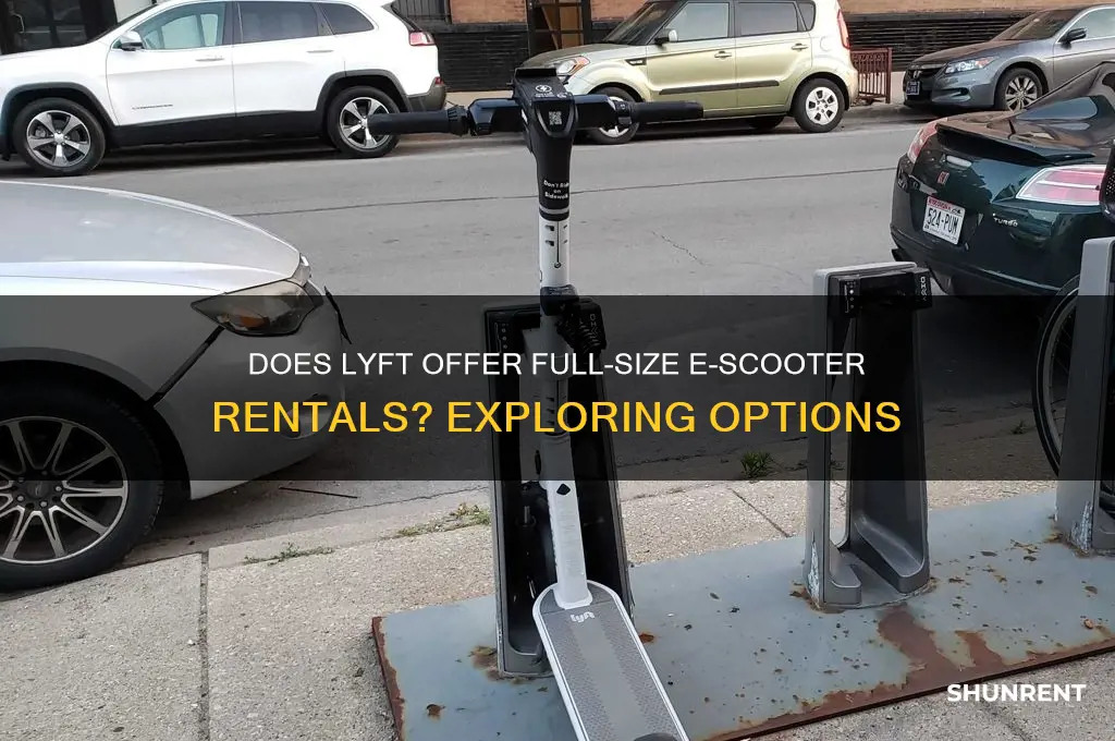 does lyft rent full size e-scooters