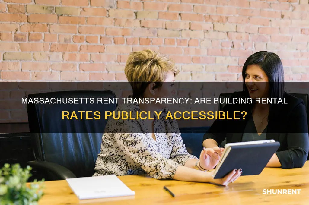 does massachusetts publicly show rent the buildings