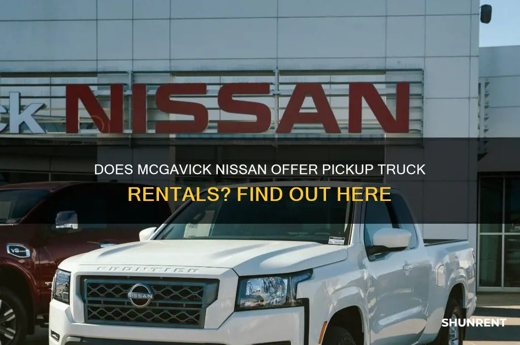 does mcgavick nissan rent any pickup trucks