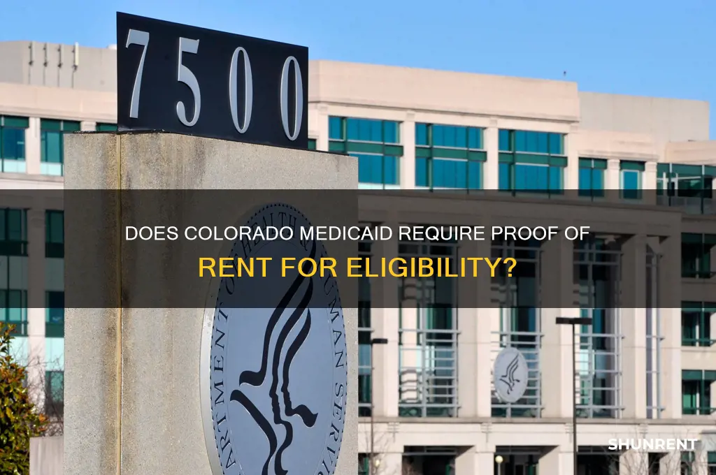 does medicaid colorado need proof of rent