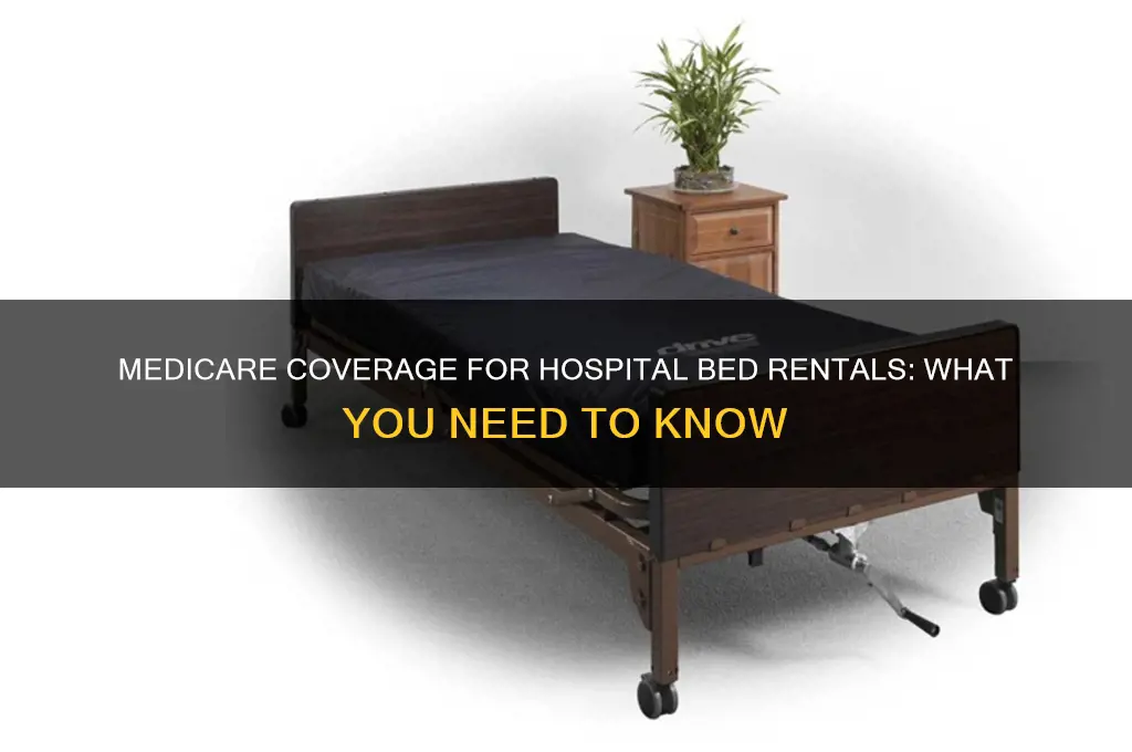 does medicare cover renting a hospital bed