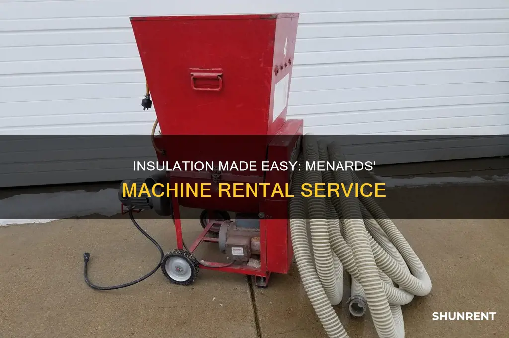does menards rent a machine to blow in insulation