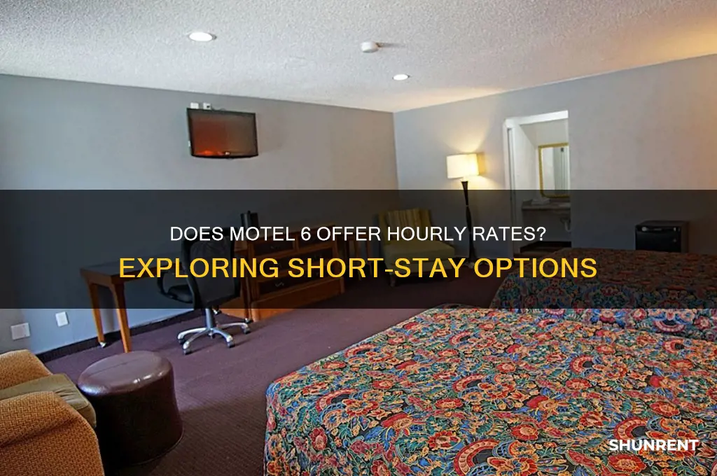 does motel 6 rent by the hour