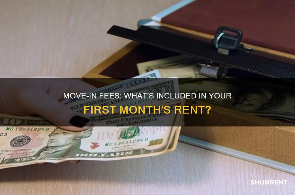 does move in fee include first months rent