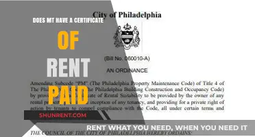 Rent Certificate: Does MT Issue Them?