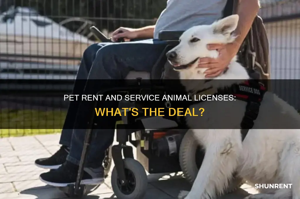 does my serive dong license wave my pet rent