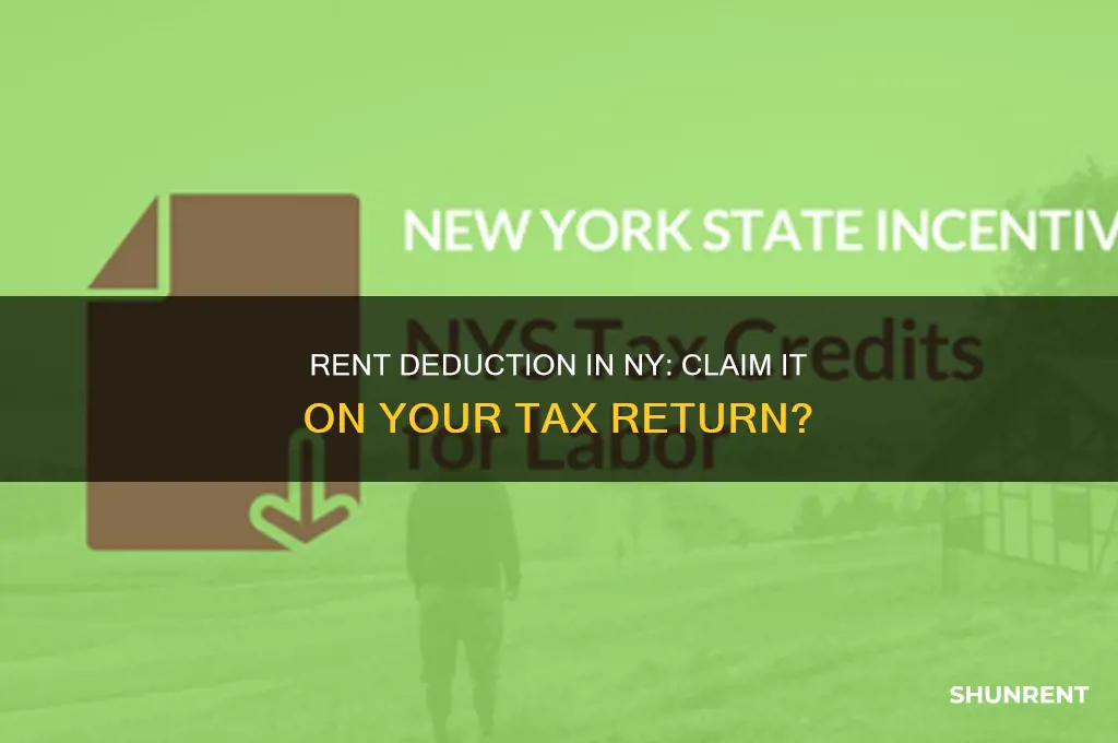 does ny state allow rent deduction on the tax retunr
