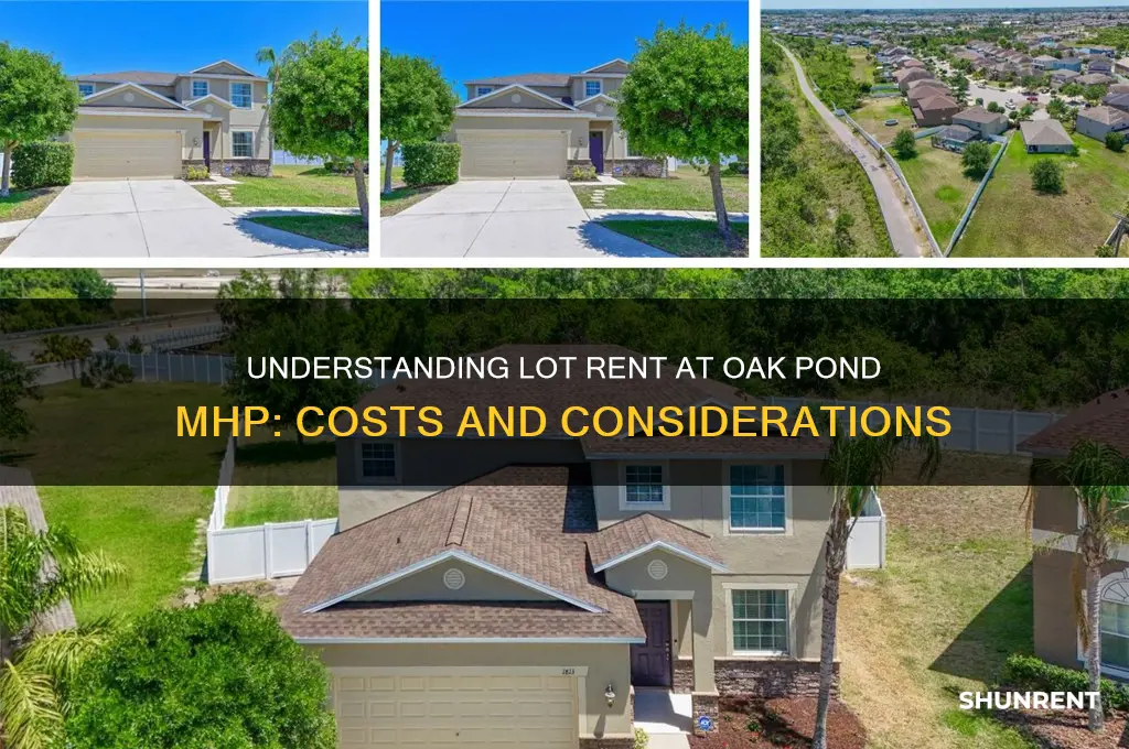 does oak pond mhp have lot rent