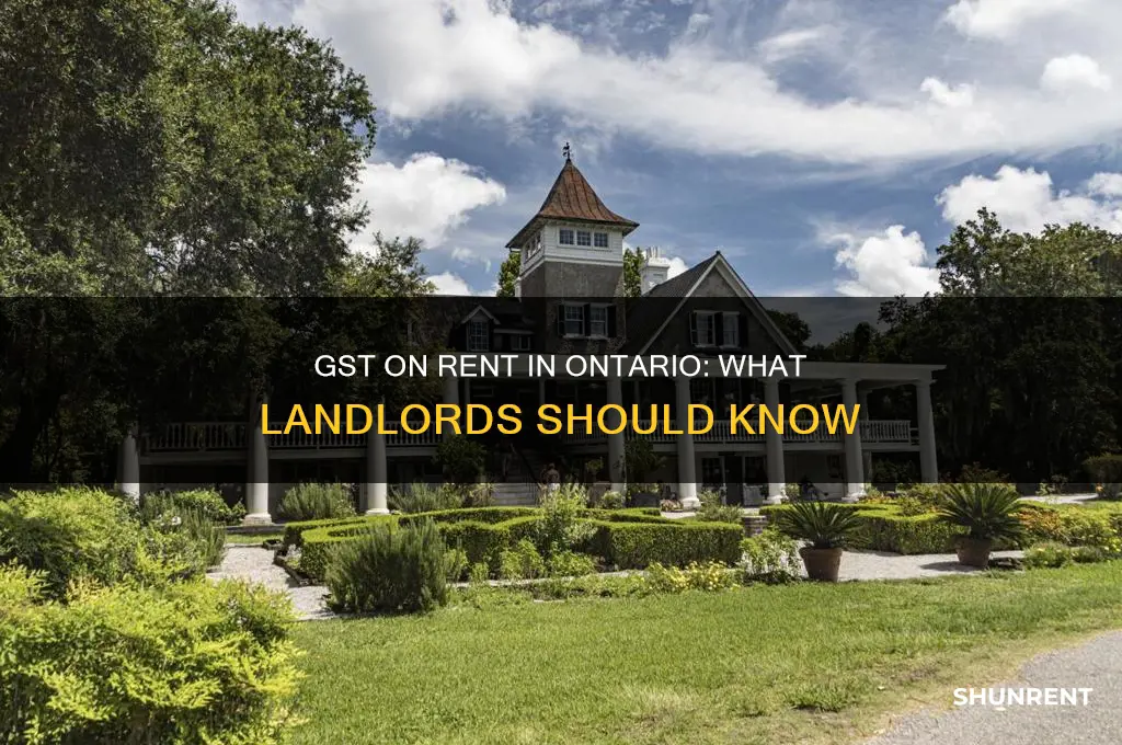 does one collect gst on rent in ontario