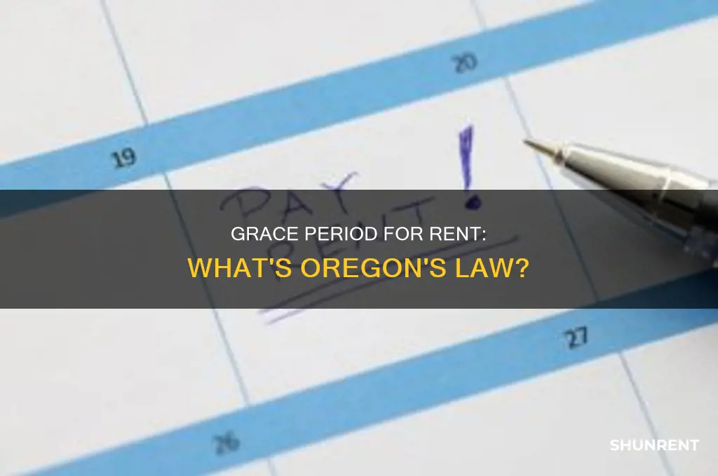 does oregon require a grace period for rent