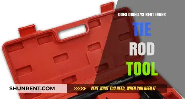 Does O'Reilly Auto Parts Rent Inner Tie Rod Tools?