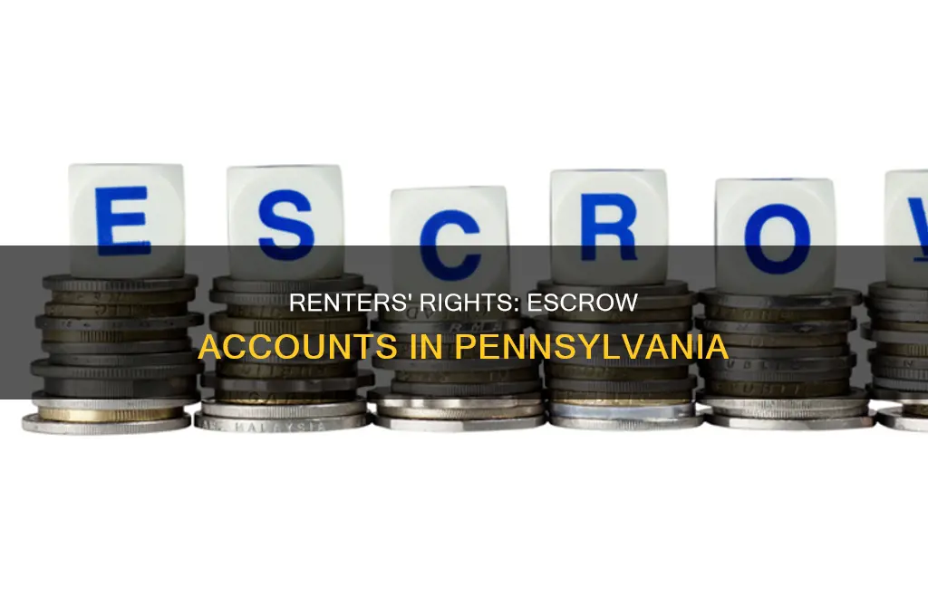 does pa allow renters to put rent into escrow account