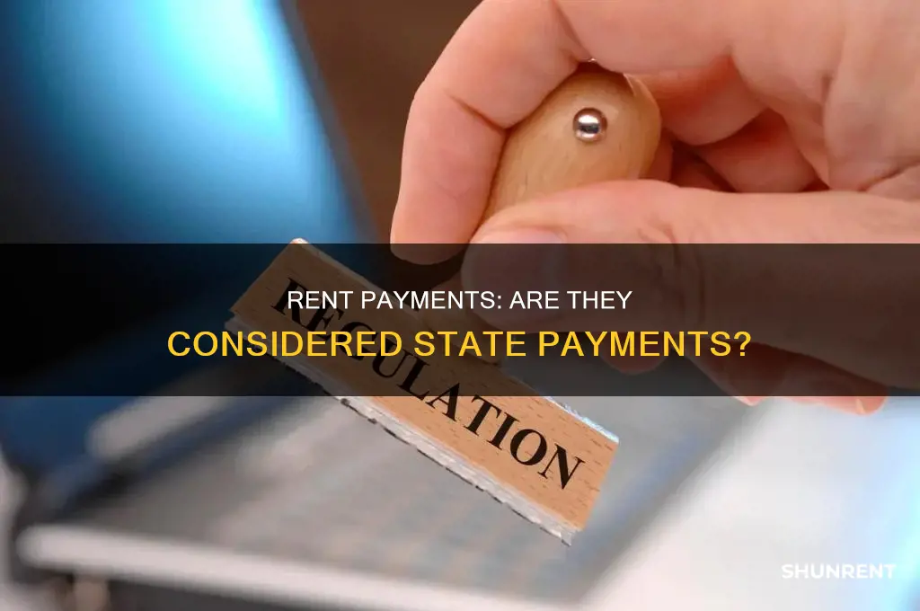 does paing rent count as a state payment