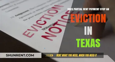 Partial Rent Payment: Can It Stop Eviction in Texas?