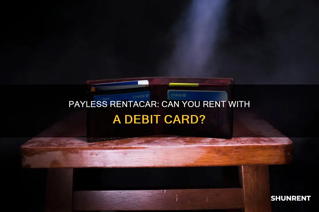does payless rentacar let you rent with debit