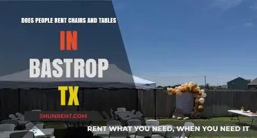 Renting Chairs and Tables in Bastrop, Texas: Is It Worthwhile?