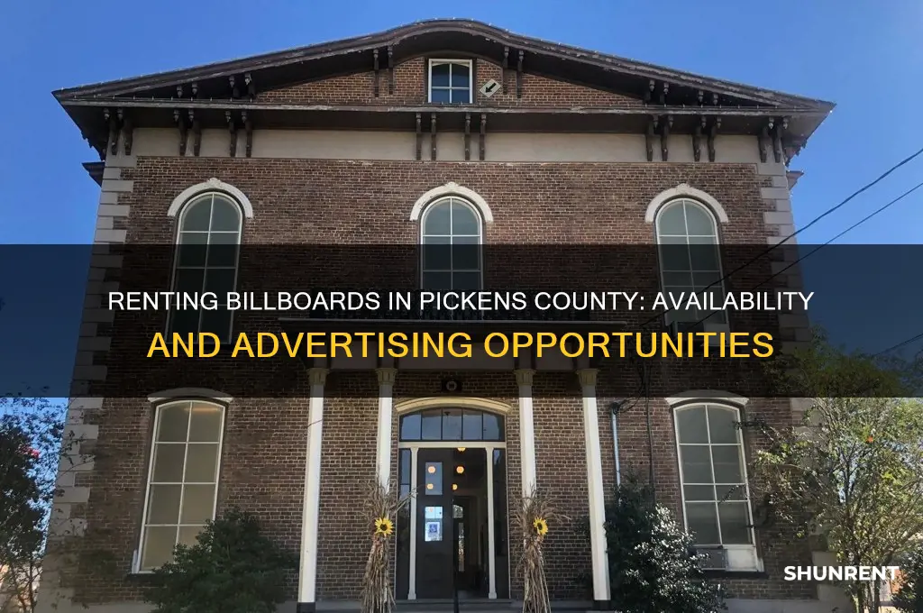 does pickens county have billboards to rent