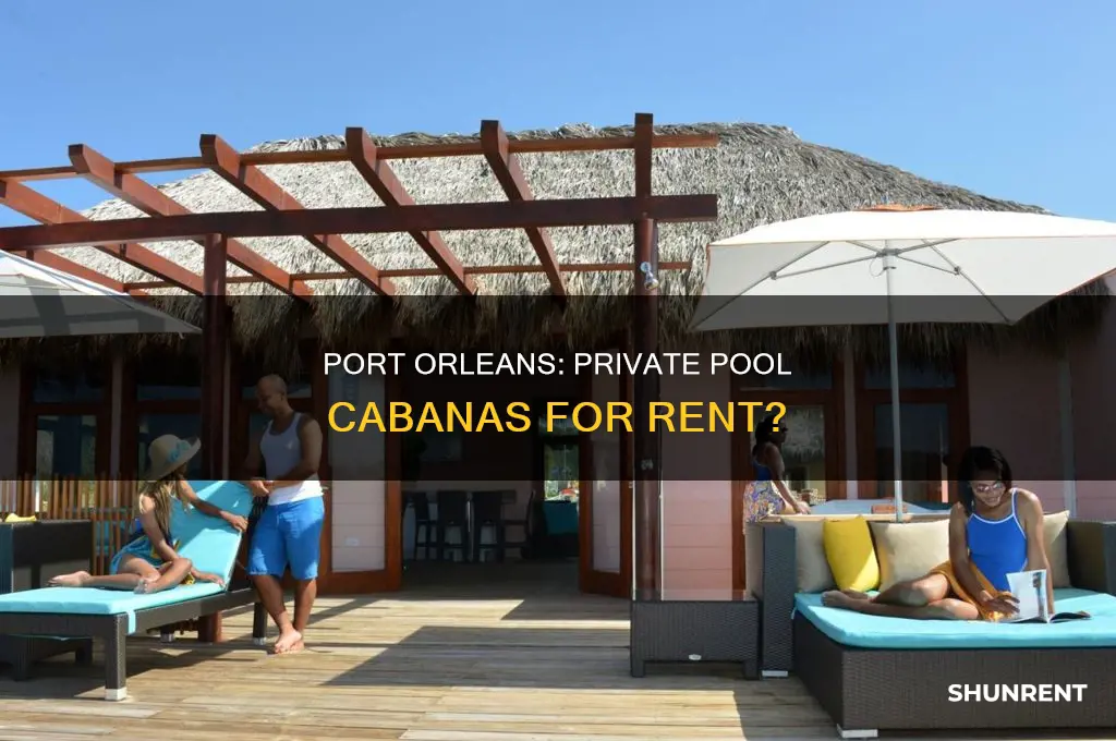 does port orleans french quarter rent private pool cabannas