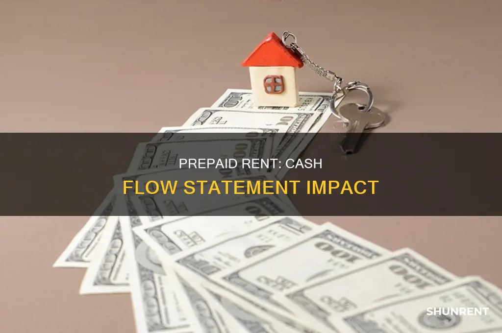 does prepaid rent go on a cash flow statemet