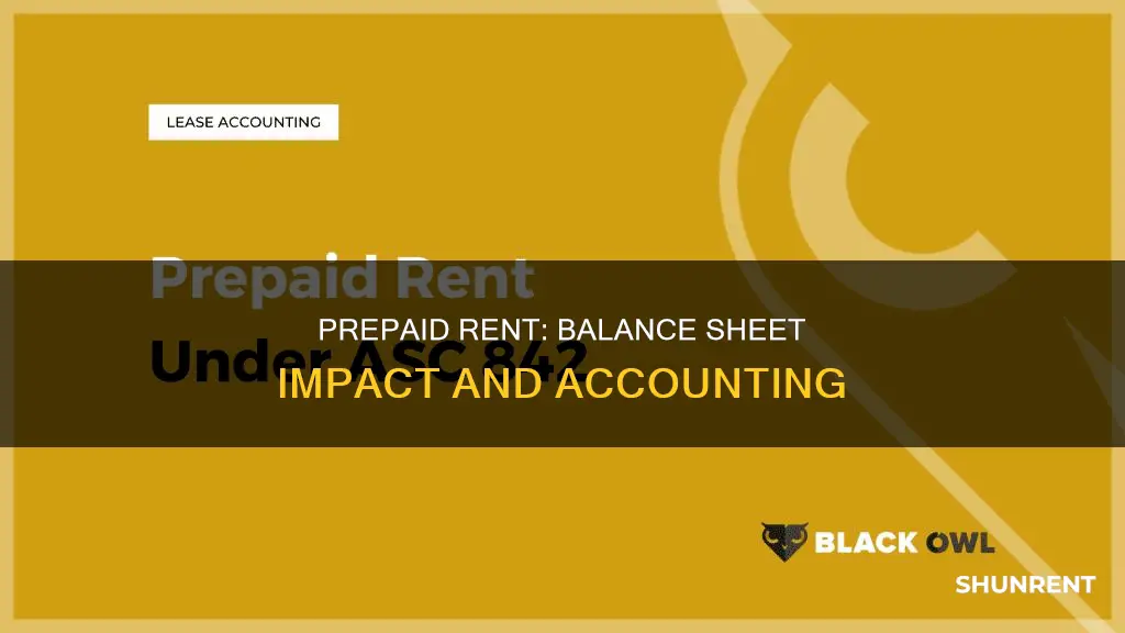 does prepaid rent go on the balance sheet