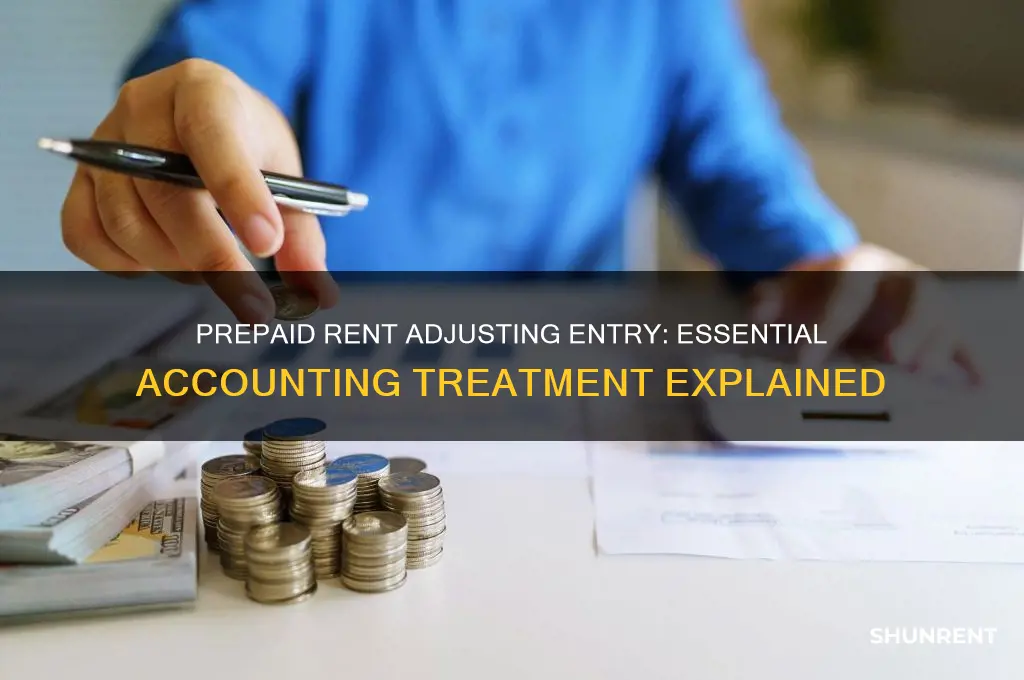 does prepaid rent require an adjusting entry