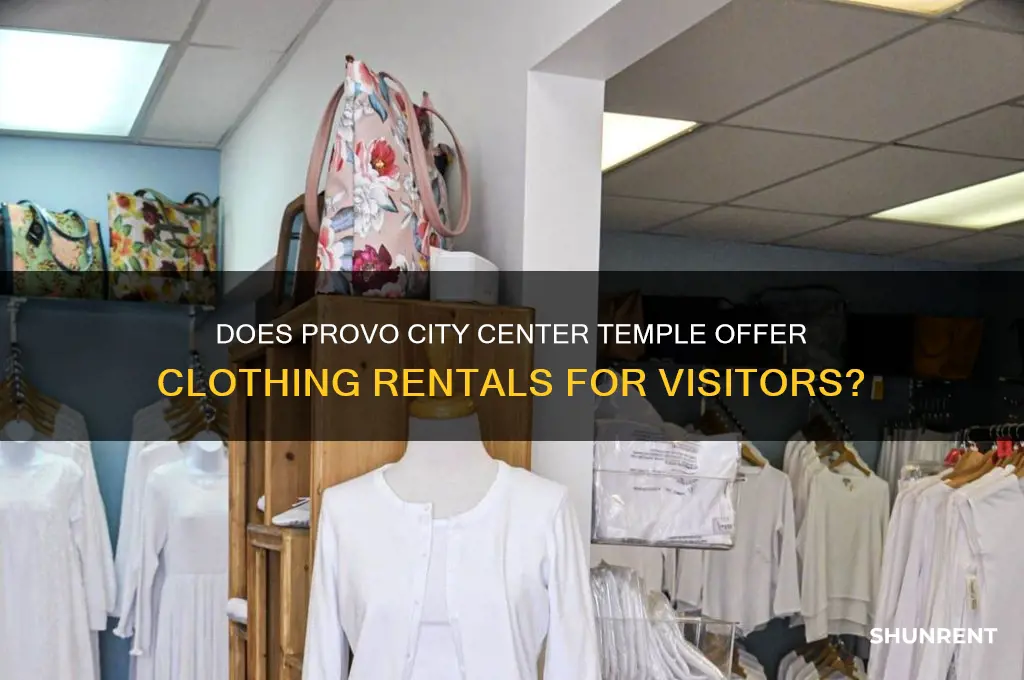 does provo city center temple rent clothes