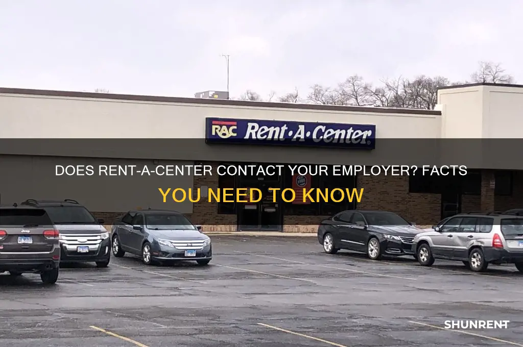 does rent a center call ur job