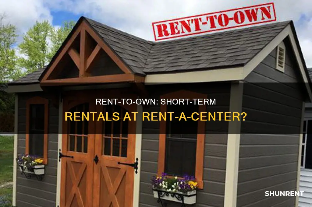 does rent a center do short term rentals