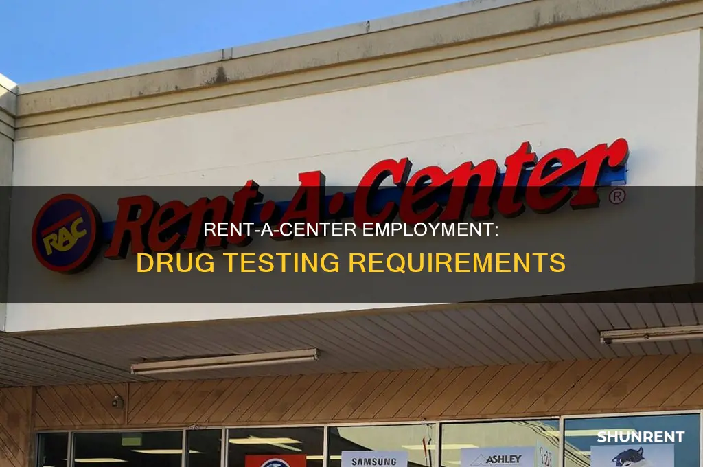does rent a center drug test for employment