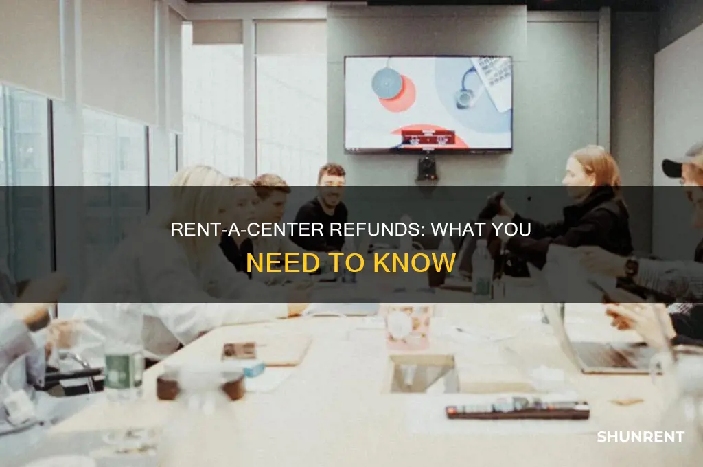 does rent a center give refunds on purchase items
