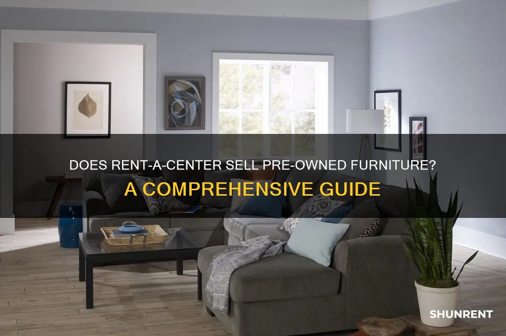 does rent a center have used furniture