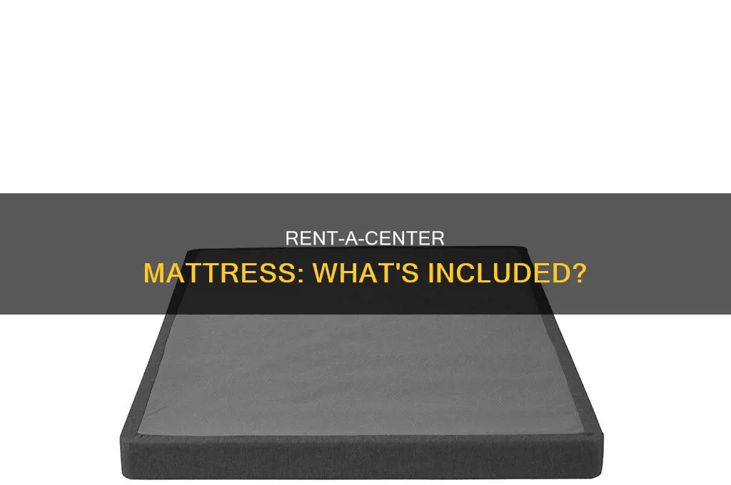 does rent a center mattress come with foundation