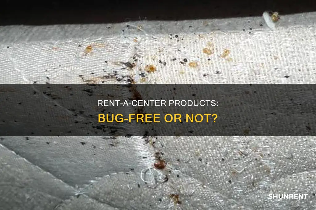 does rent a center spray their products for bugs