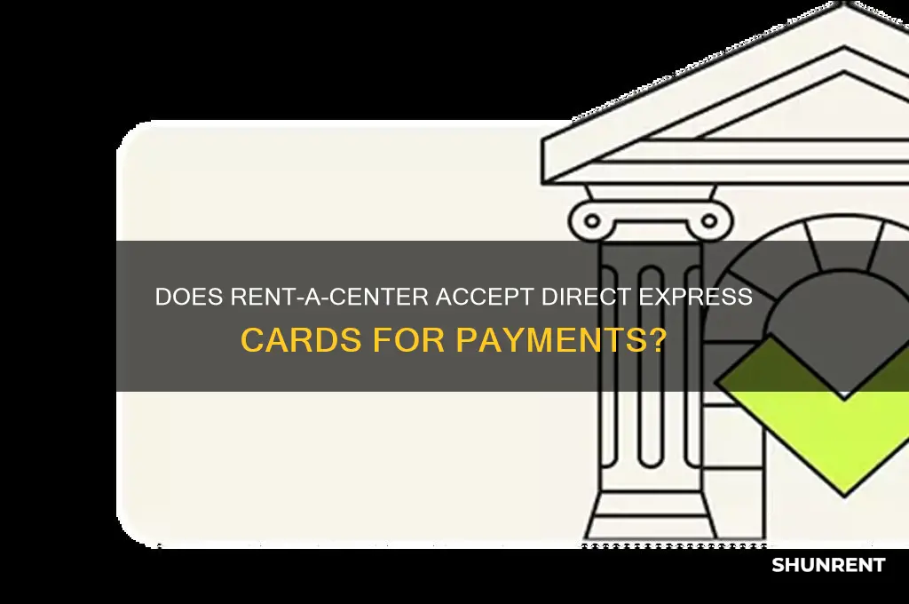 does rent a center take direct card