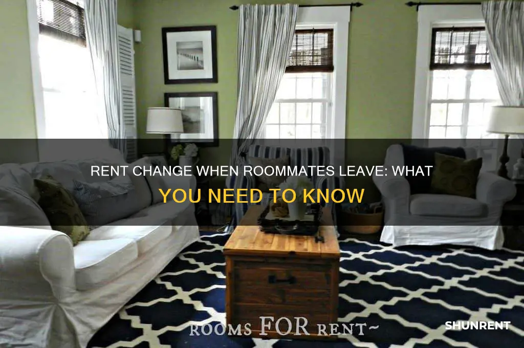 does rent change if 1 person leaves the lease