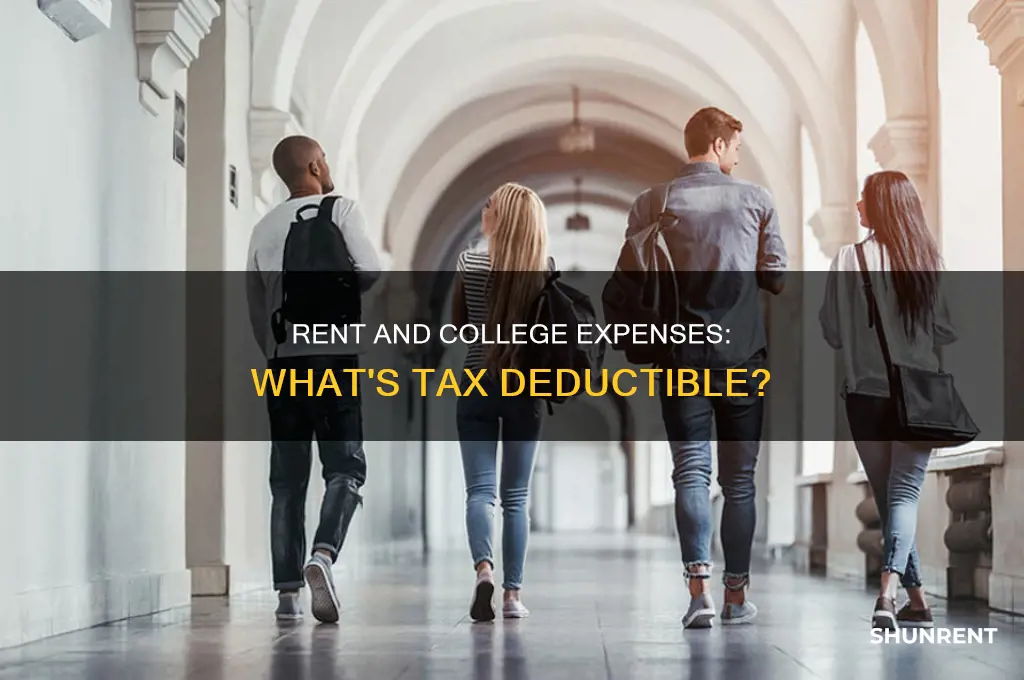 does rent count for college expense on taxes