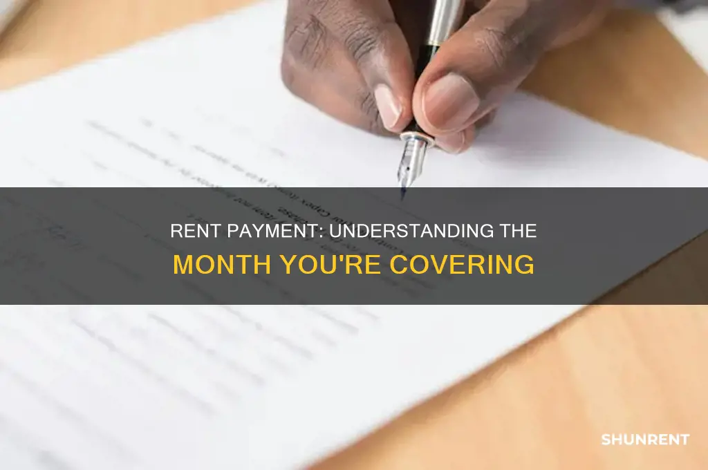 does rent cover the month before or after