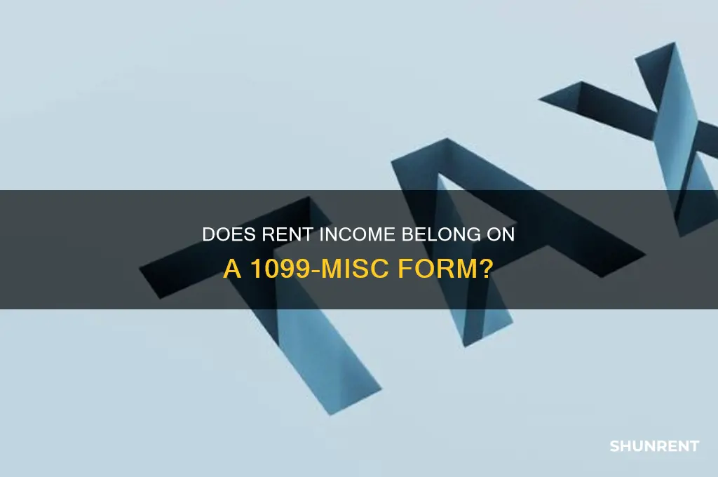 does rent go on a 1099 misc