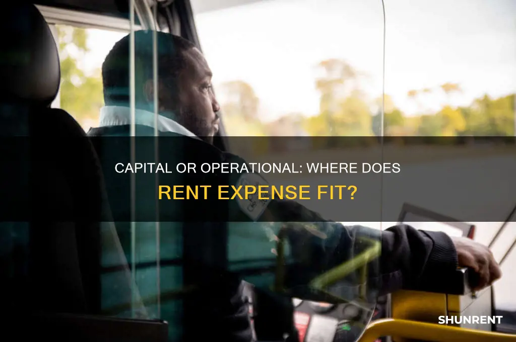 does rent go on capital budget or operational