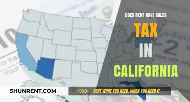 Does California Charge Sales Tax on Rent Payments?