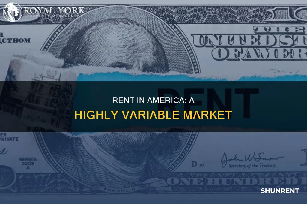 does rent in america have a high standard deviation