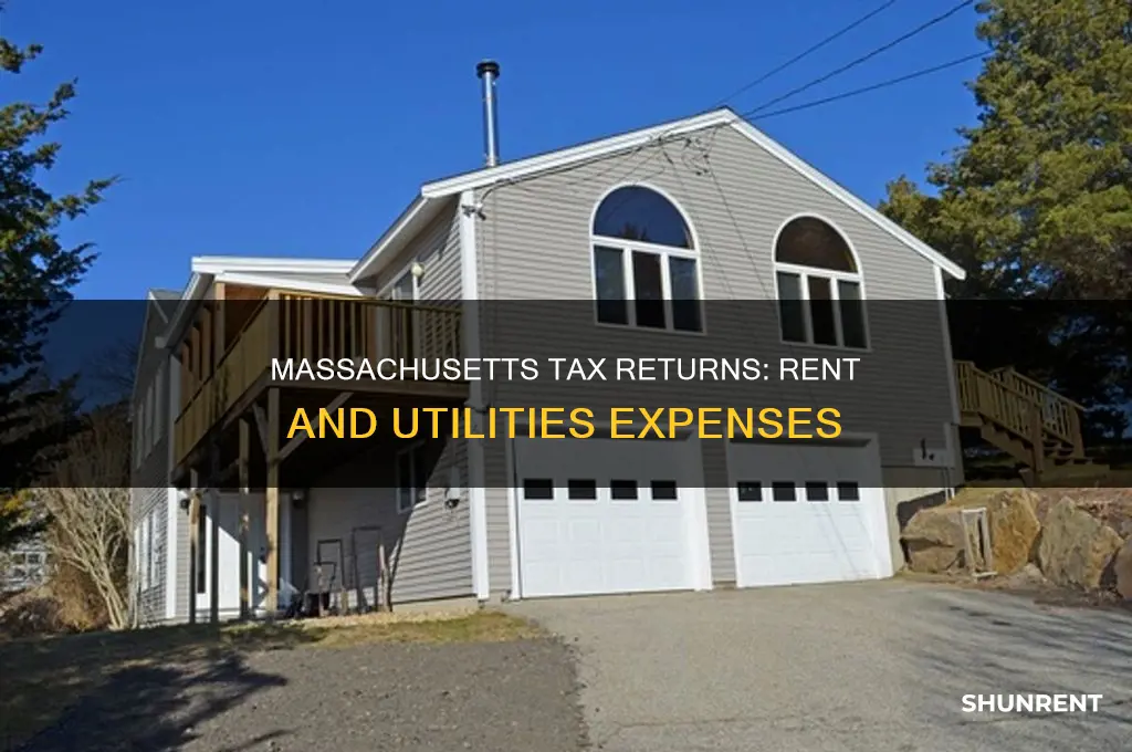 does rent on massachusetts tax return include utilities