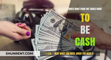 Rent Paid in Cash: Tax Implications?