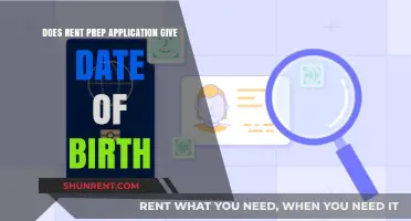 Rent Prep Application: Date of Birth Included?