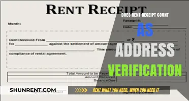 Does Rent Receipt Serve as Valid Address Verification Proof?