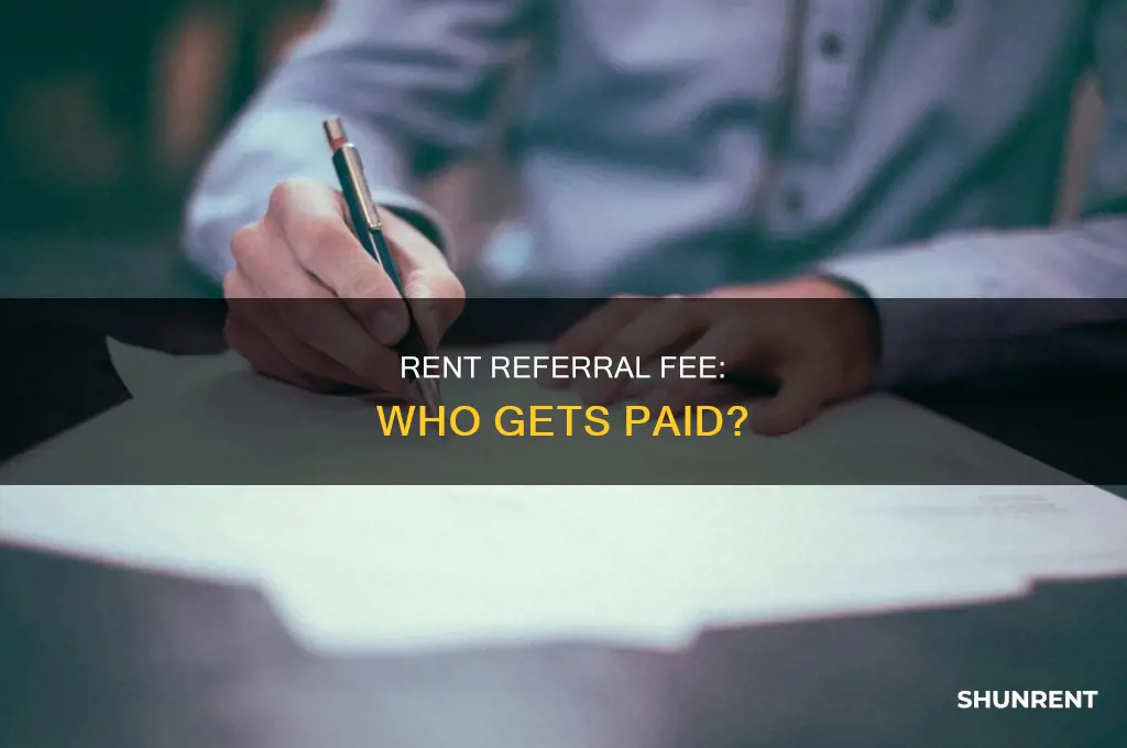 does rent referral fee have to be sent to broker